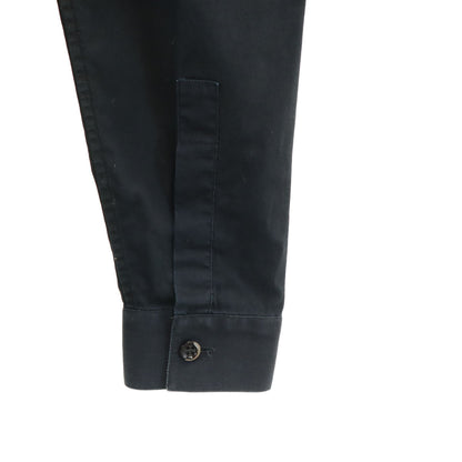 Dior Long Sleeve Fly Front Shirt Black Size 36