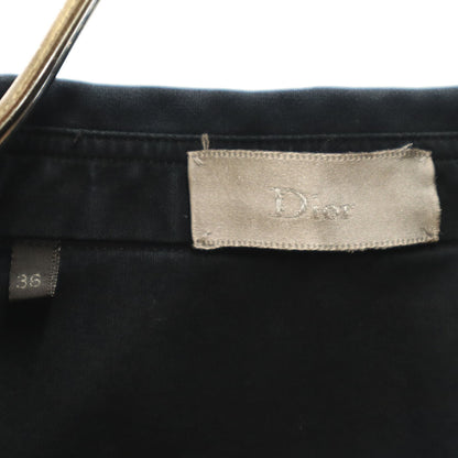 Dior Long Sleeve Fly Front Shirt Black Size 36