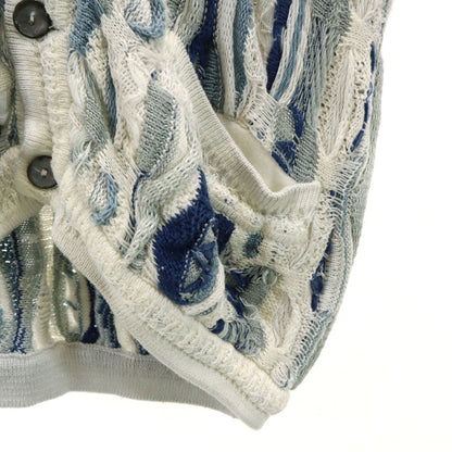 COOGI 90s Australian 3D Knit Shawl Cardigan White Size SS