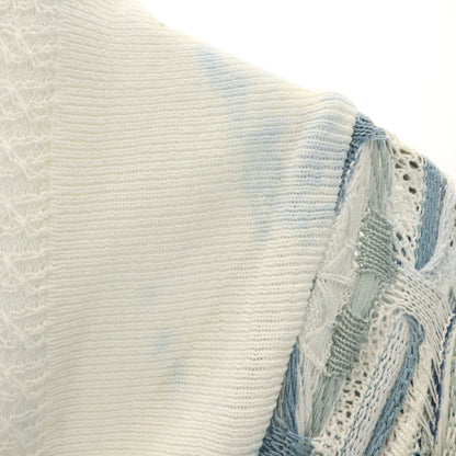 COOGI 90s Australian 3D Knit Shawl Cardigan White Size SS