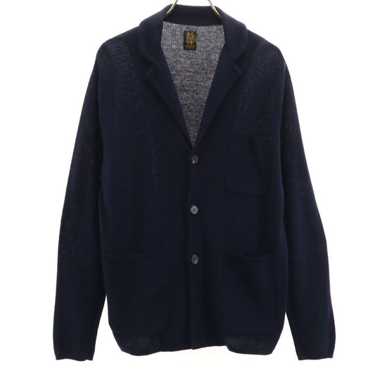 BATONER Japan Linen Blend Long Sleeve Navy Cardigan Size S