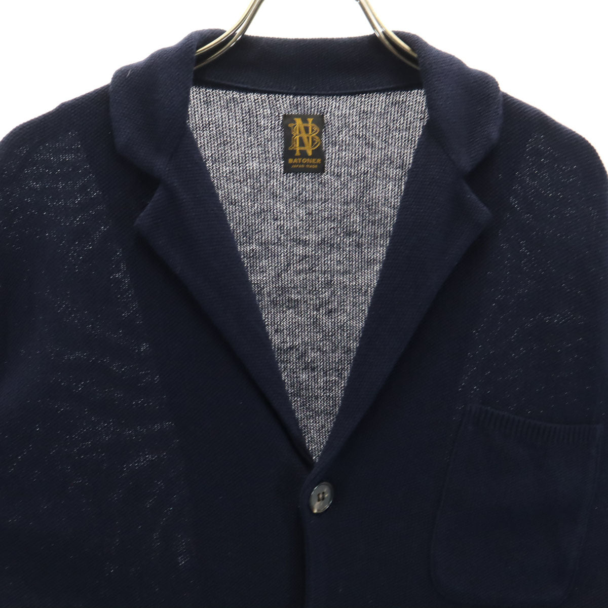 BATONER Japan Linen Blend Long Sleeve Navy Cardigan Size S