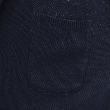 BATONER Japan Linen Blend Long Sleeve Navy Cardigan Size S