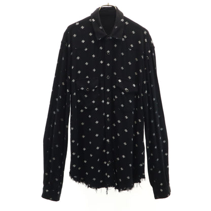 AMIRI USA-Made Patterned Long Sleeve Shirt Black Size L