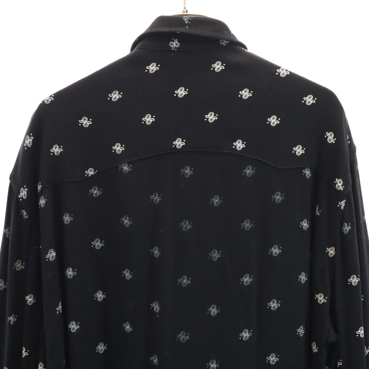 AMIRI USA-Made Patterned Long Sleeve Shirt Black Size L