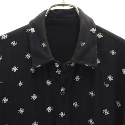 AMIRI USA-Made Patterned Long Sleeve Shirt Black Size L