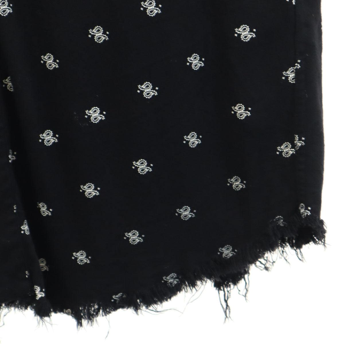 AMIRI USA-Made Patterned Long Sleeve Shirt Black Size L