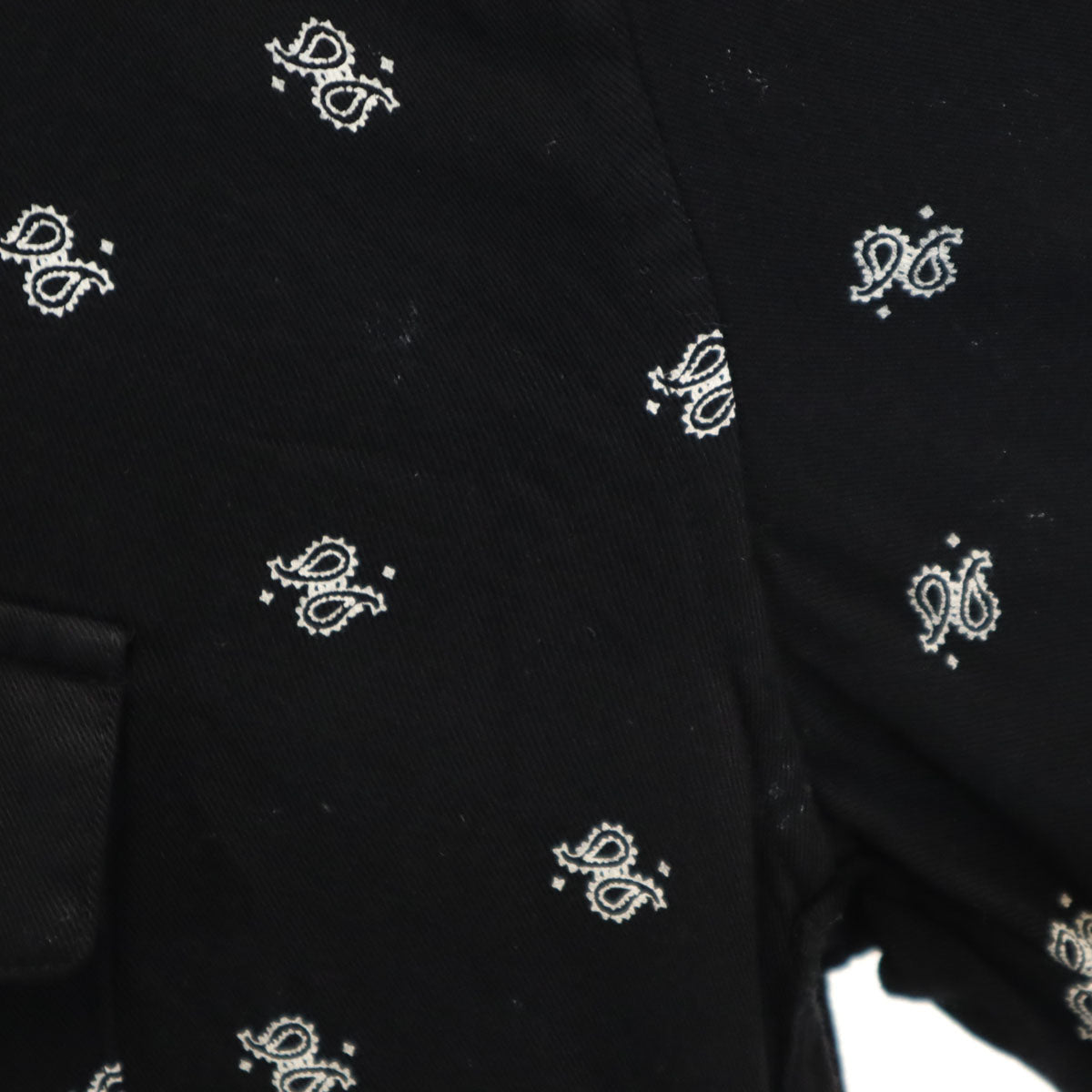 AMIRI USA-Made Patterned Long Sleeve Shirt Black Size L