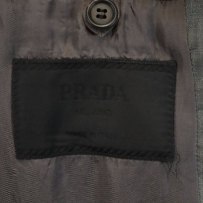 PRADA Italian Wool Blazer Gray Size 48
