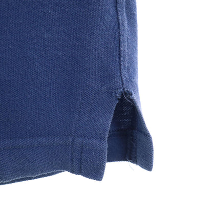 HERMES Made in Italy Short Sleeve Polo Blue Size S