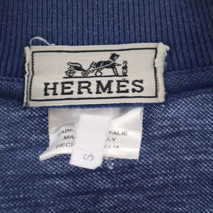 HERMES Made in Italy Short Sleeve Polo Blue Size S