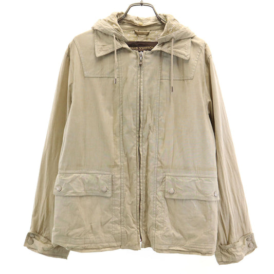 LOUIS VUITTON Italy Hooded Jacket Beige Size 38