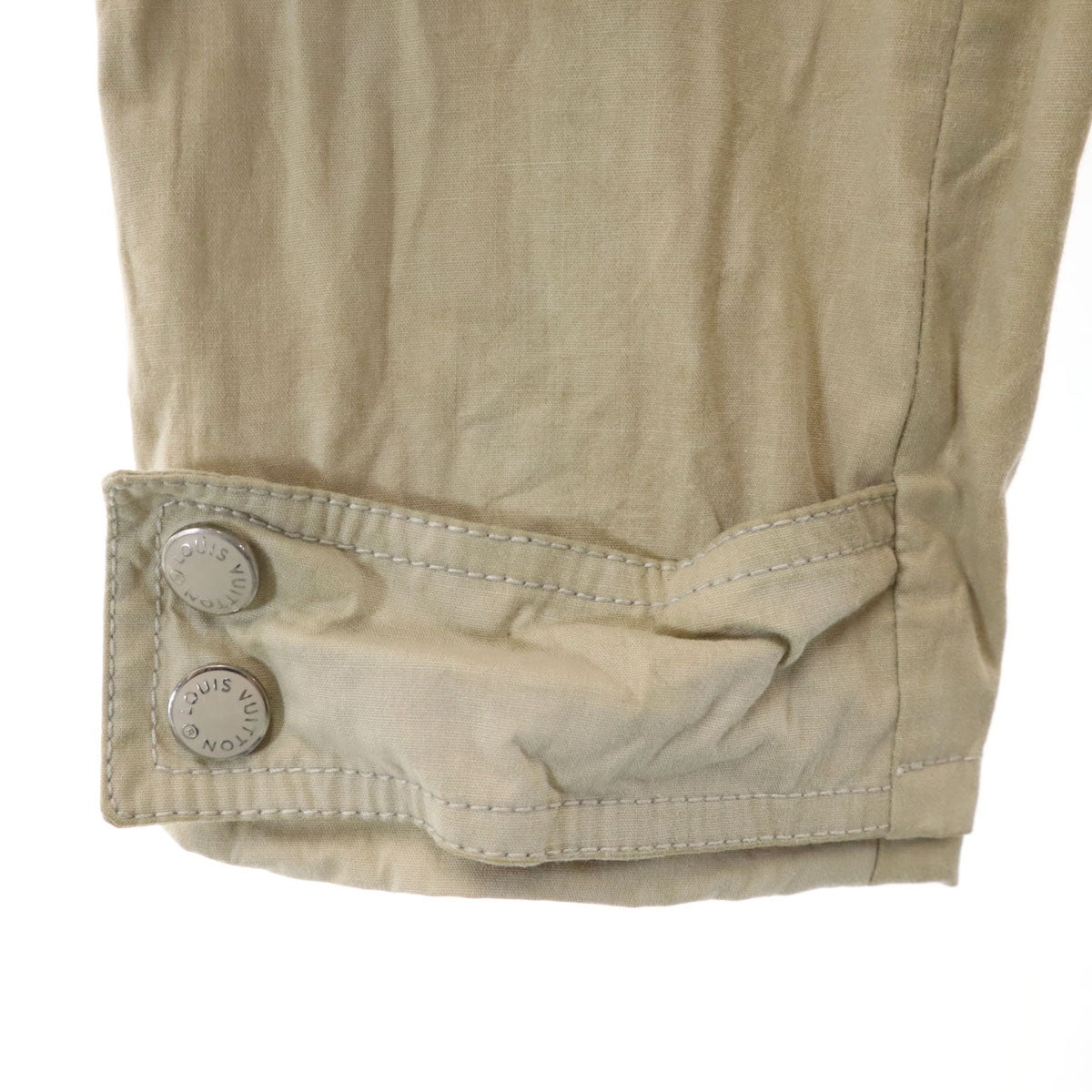 LOUIS VUITTON Italy Hooded Jacket Beige Size 38