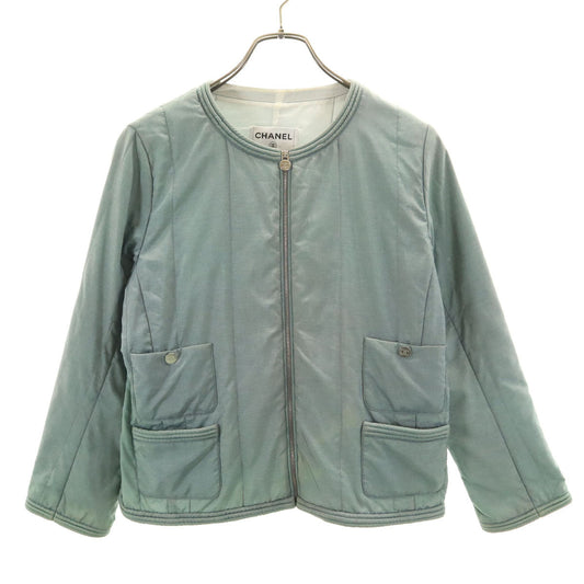 CHANEL Italian Zip Jacket Green Size 42