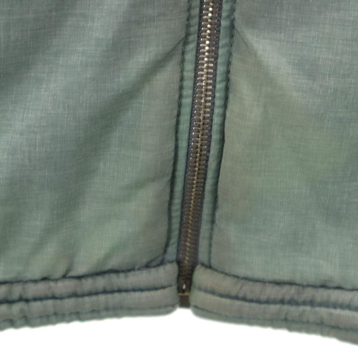 CHANEL Italian Zip Jacket Green Size 42