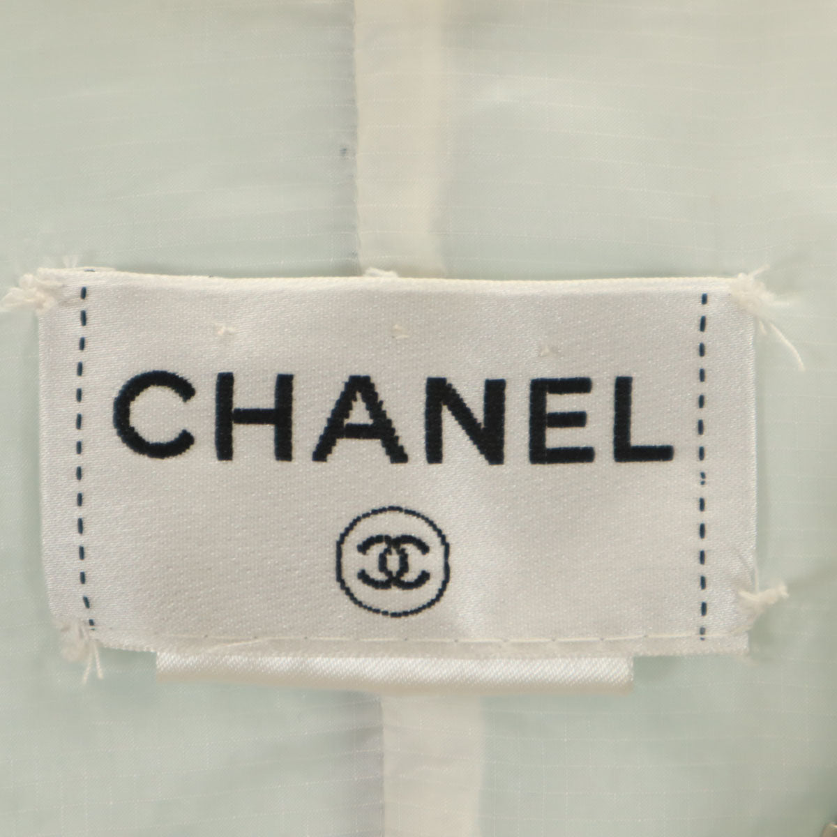 CHANEL Italian Zip Jacket Green Size 42