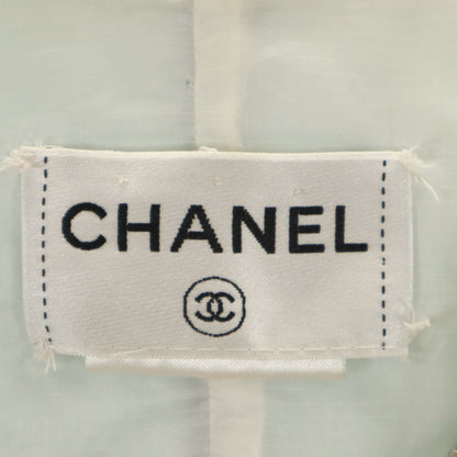 CHANEL Italian Zip Jacket Green Size 42