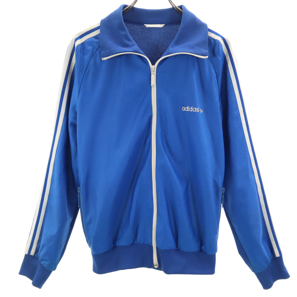 adidas 70s Vintage Trefoil Logo Track Jacket Blue Size M