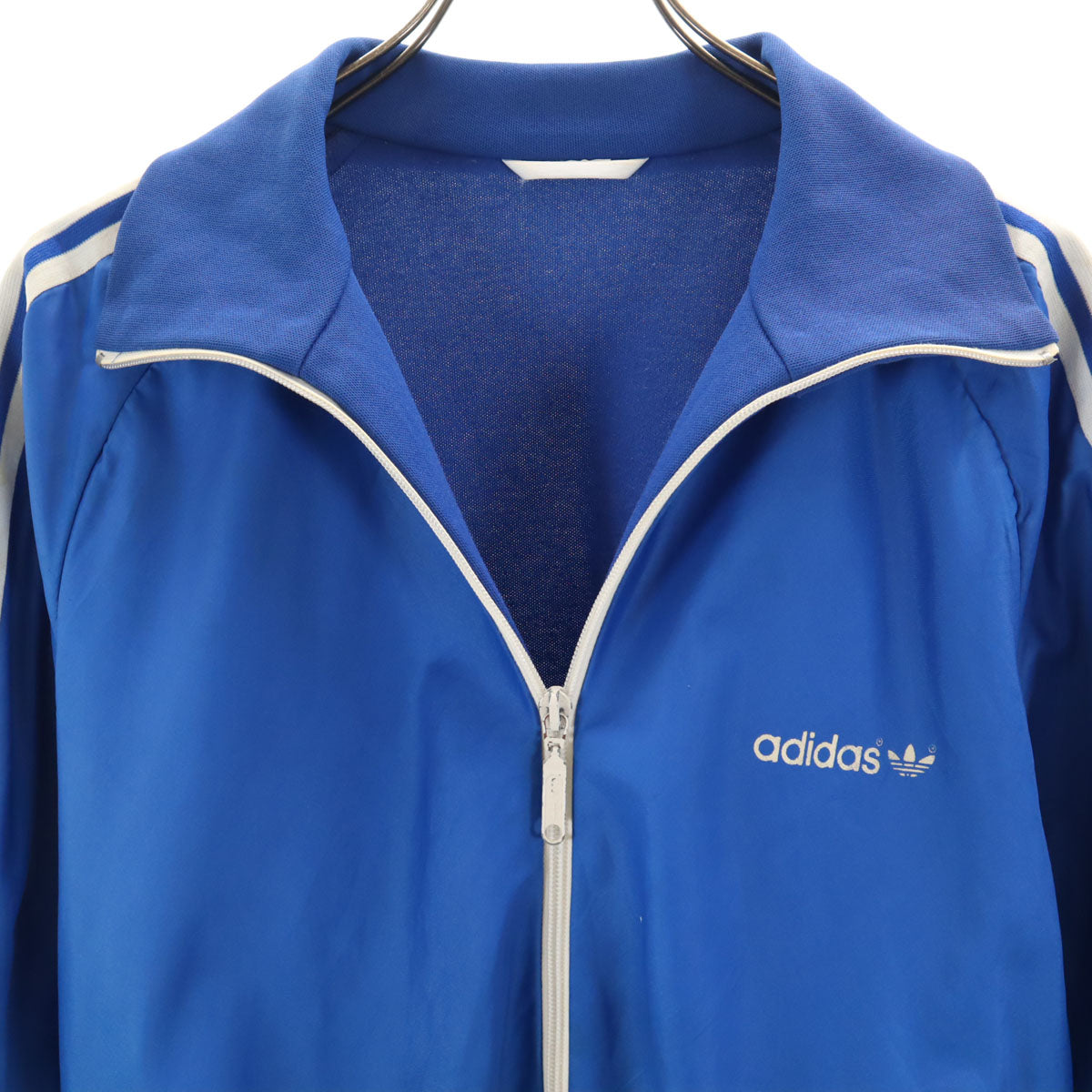 adidas 70s Vintage Trefoil Logo Track Jacket Blue Size M