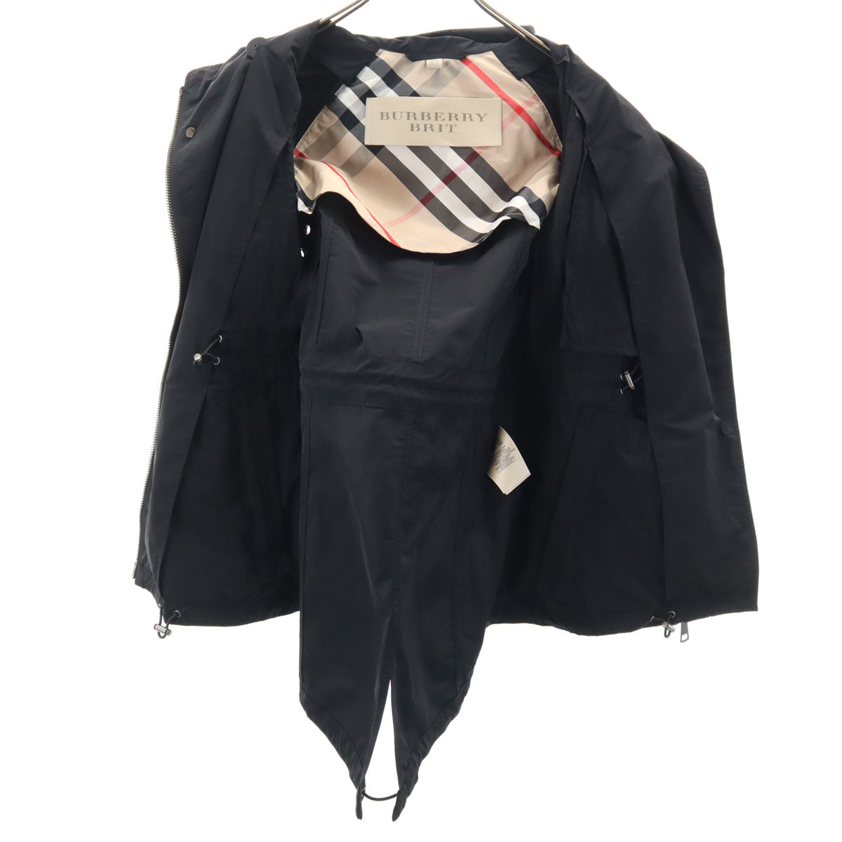 BURBERRY BRIT Trench Coat Black Size 6