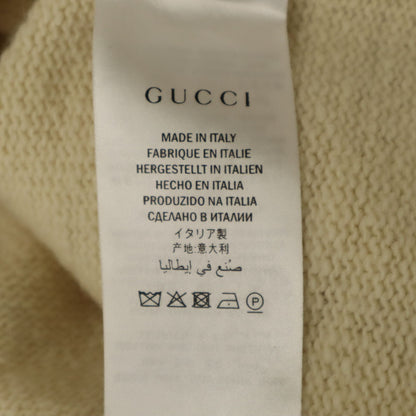 GUCCI Italian Tiger Long Sleeve Sweater Ivory Size M