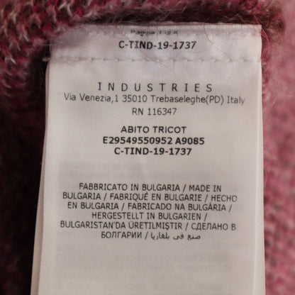 MONCLER Pink Long Sleeve Knit Dress Size 12