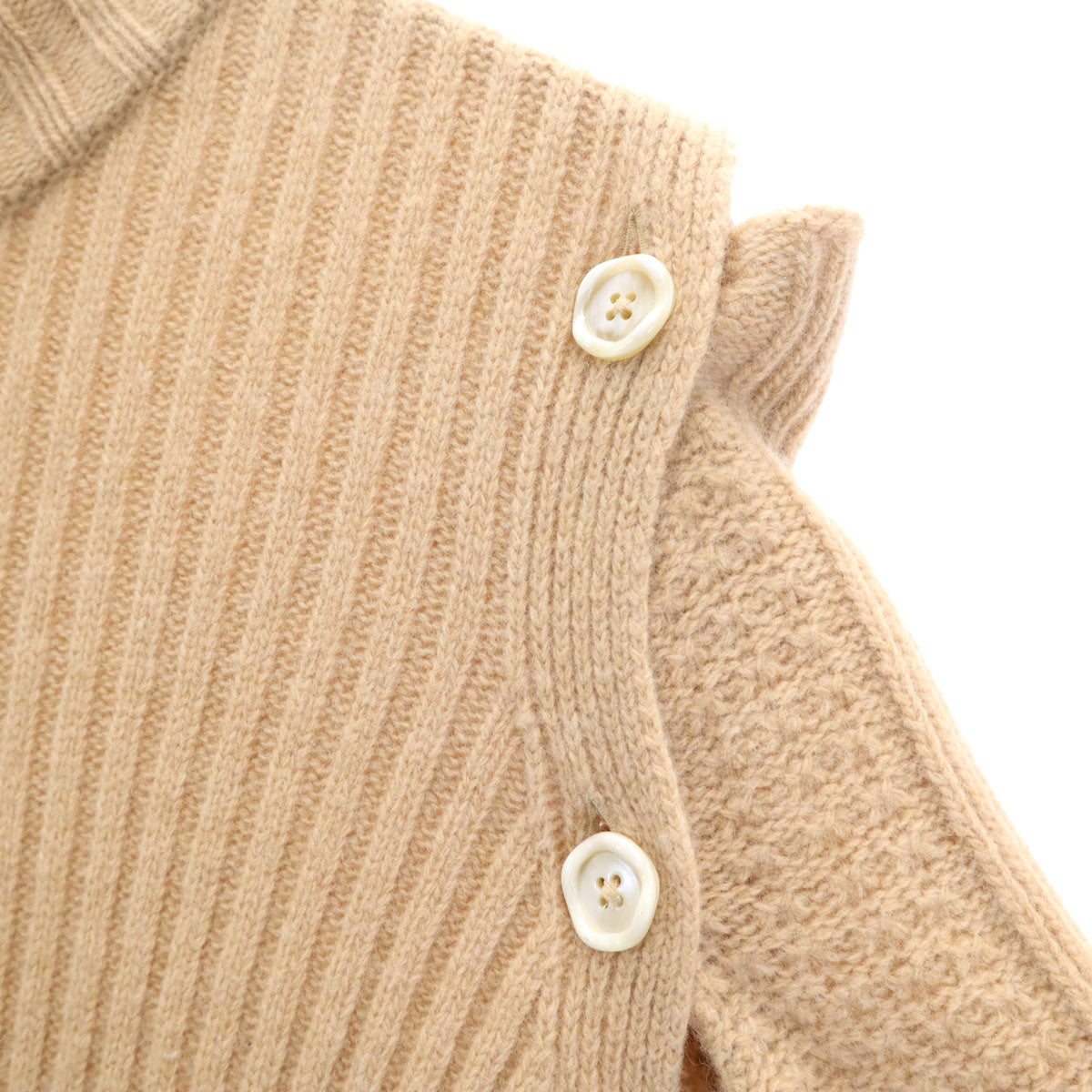 MARNI Beige Long Sleeve 2-Way Sweater Size 36