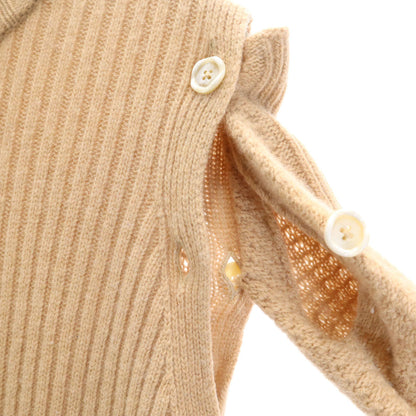 MARNI Beige Long Sleeve 2-Way Sweater Size 36