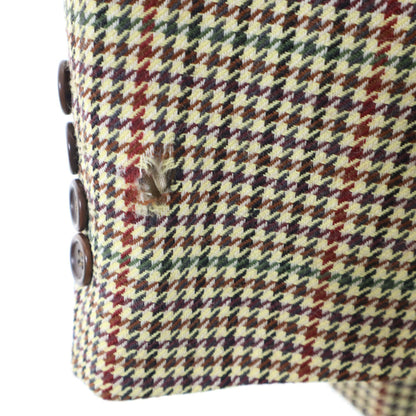 HUGO BOSS Wool Blend Houndstooth Blazer Beige Size XL