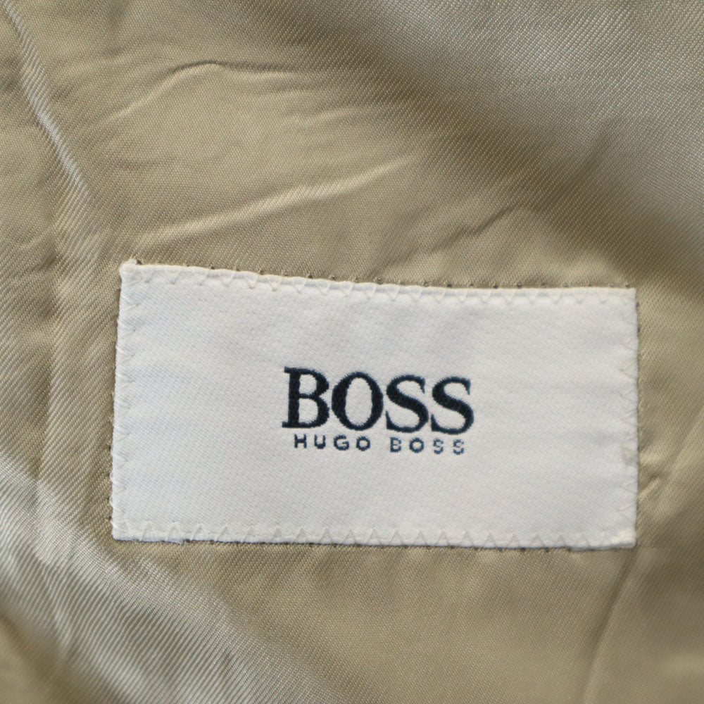 HUGO BOSS Wool Blend Houndstooth Blazer Beige Size XL