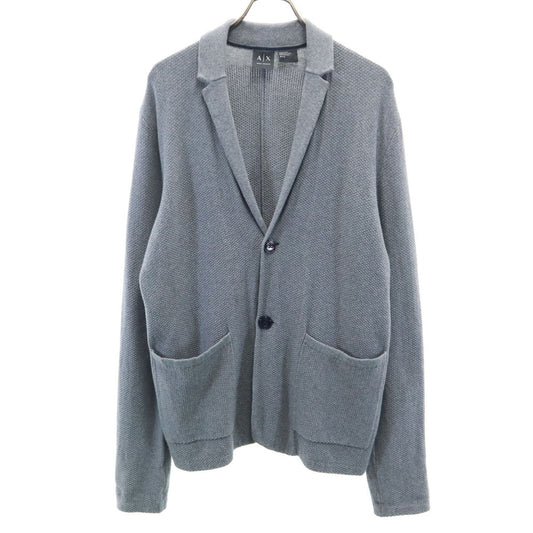 ARMANI EXCHANGE Long Sleeve Knit Cardigan Gray Size M