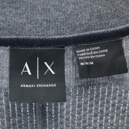 ARMANI EXCHANGE Long Sleeve Knit Cardigan Gray Size M