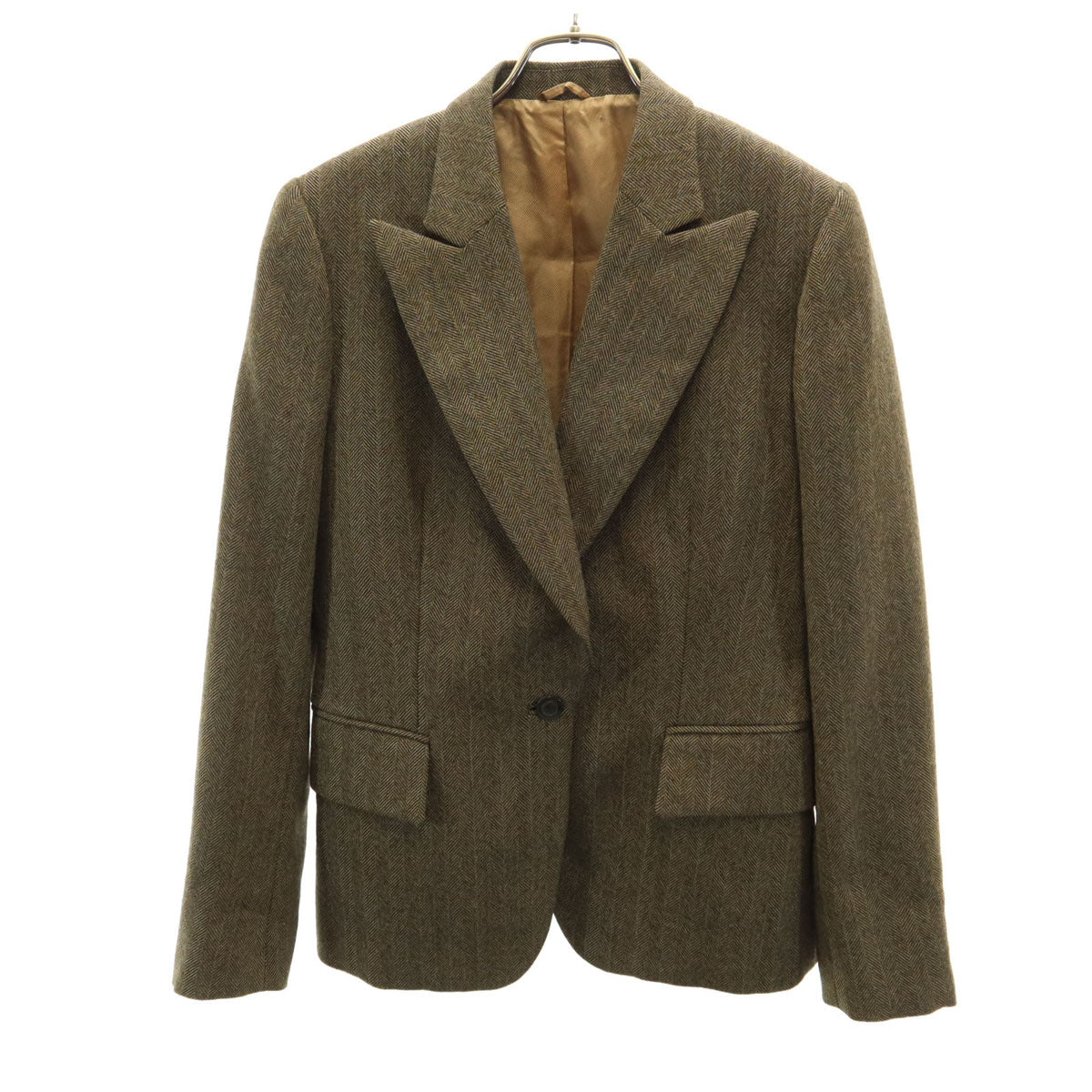 GUCCI Italy Wool Tailored Blazer Brown Size 44