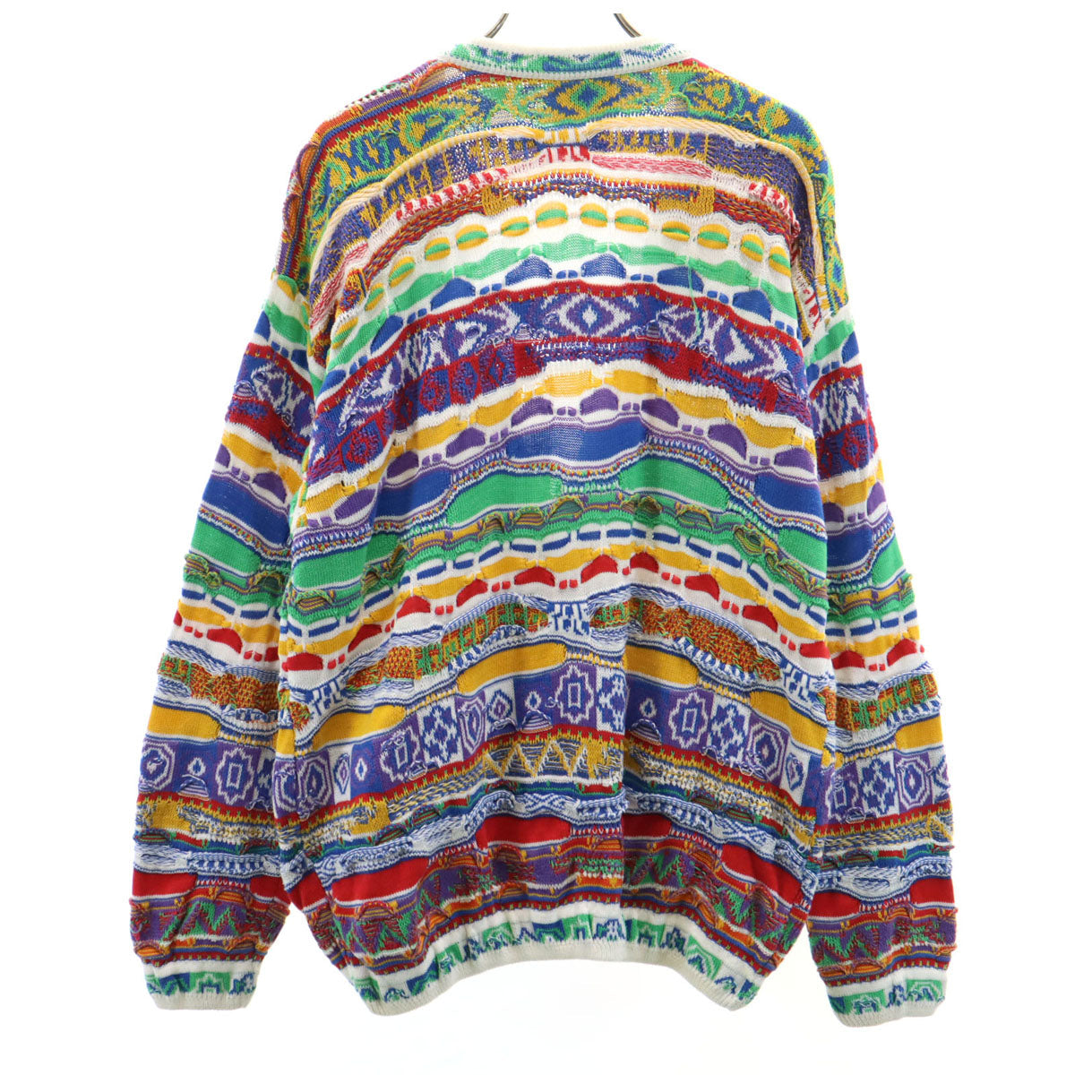 COOGI 90s Australian Made 3D Knit Cardigan Multi Size S