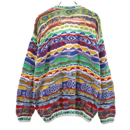 COOGI 90s Australian Made 3D Knit Cardigan Multi Size S