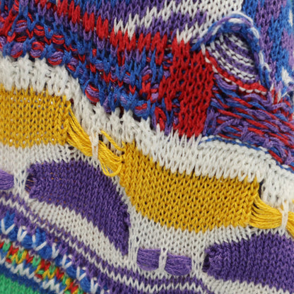 COOGI 90s Australian Made 3D Knit Cardigan Multi Size S