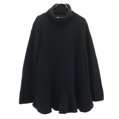FOXEY NEW YORK Black Cashmere Blend Tunic Sweater Size 40