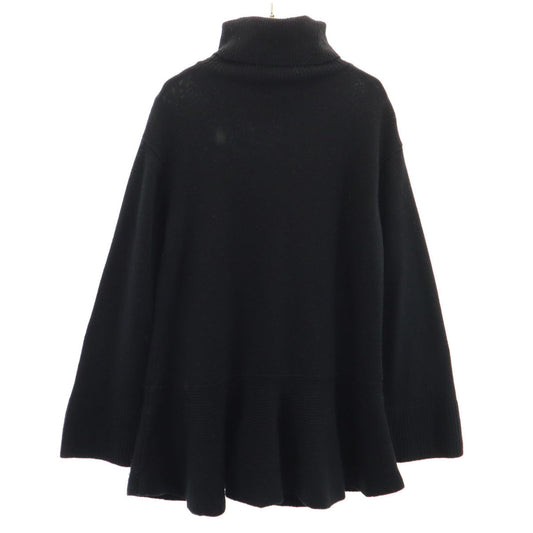 FOXEY NEW YORK Black Cashmere Blend Tunic Sweater Size 40