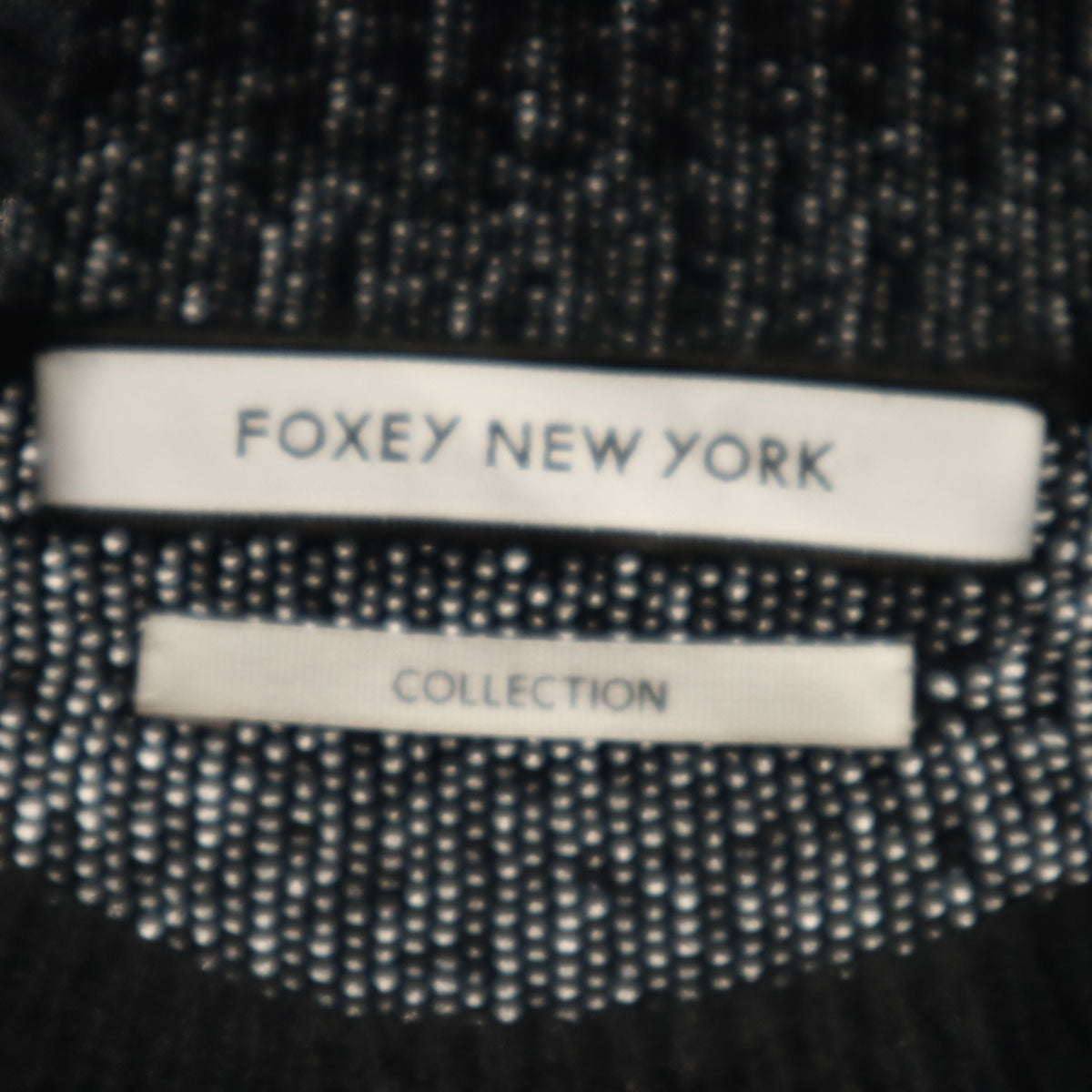 FOXEY NEW YORK Black Cashmere Blend Tunic Sweater Size 40