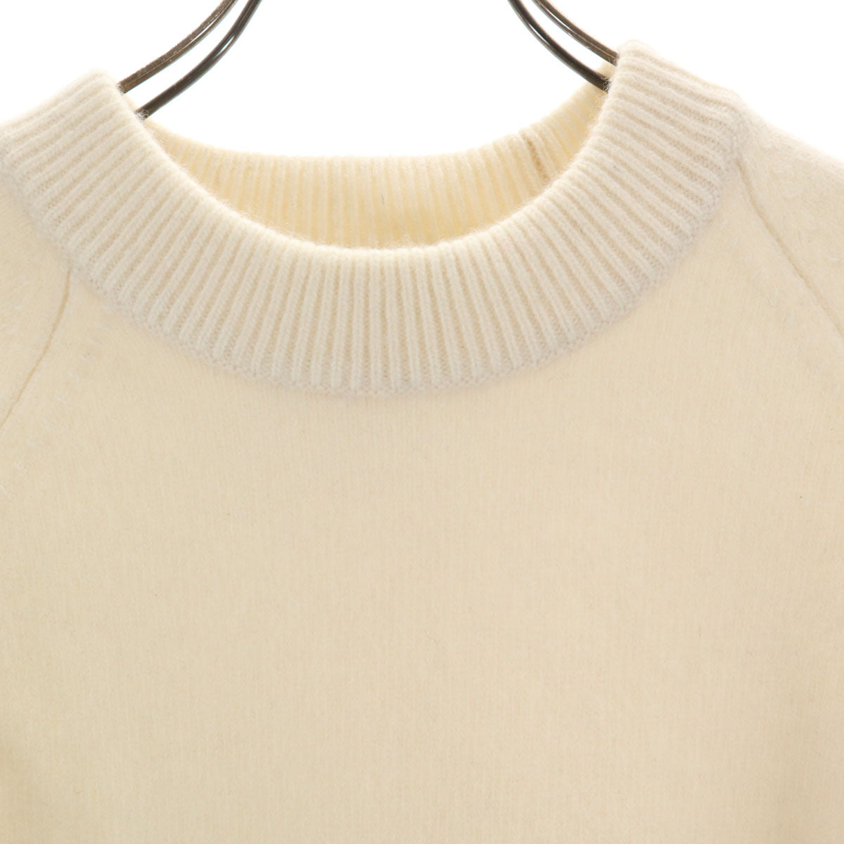 JIL SANDER 19AW Italian Knit Sweater Ivory Size 46