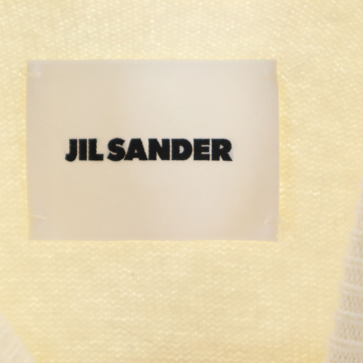 JIL SANDER 19AW Italian Knit Sweater Ivory Size 46