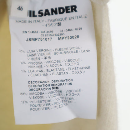 JIL SANDER 19AW Italian Knit Sweater Ivory Size 46
