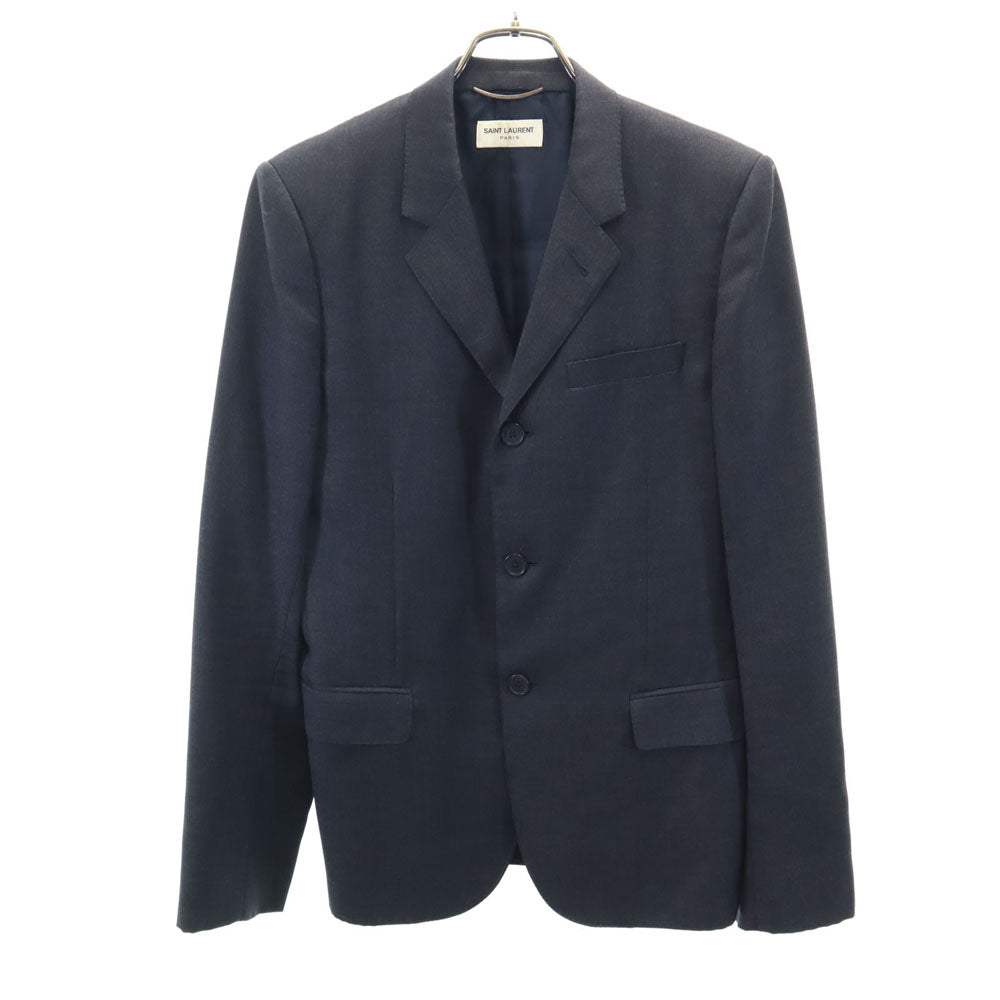 SAINT LAURENT 2012 Italian Summer Wool Blazer Gray Size 46