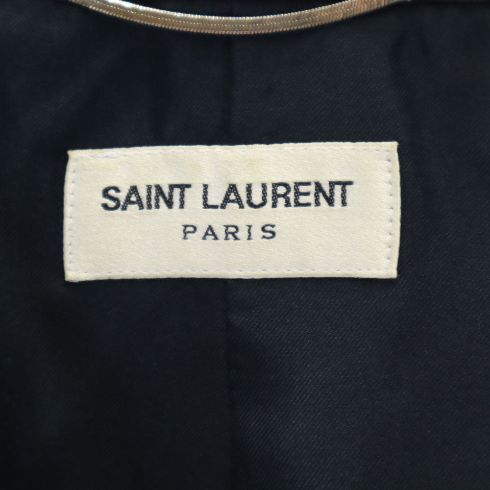 SAINT LAURENT 2012 Italian Summer Wool Blazer Gray Size 46