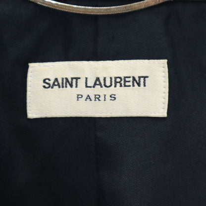 SAINT LAURENT 2012 Italian Summer Wool Blazer Gray Size 46