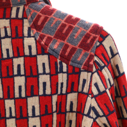 Y's Japan-Made All-Over Pattern Jacket Red