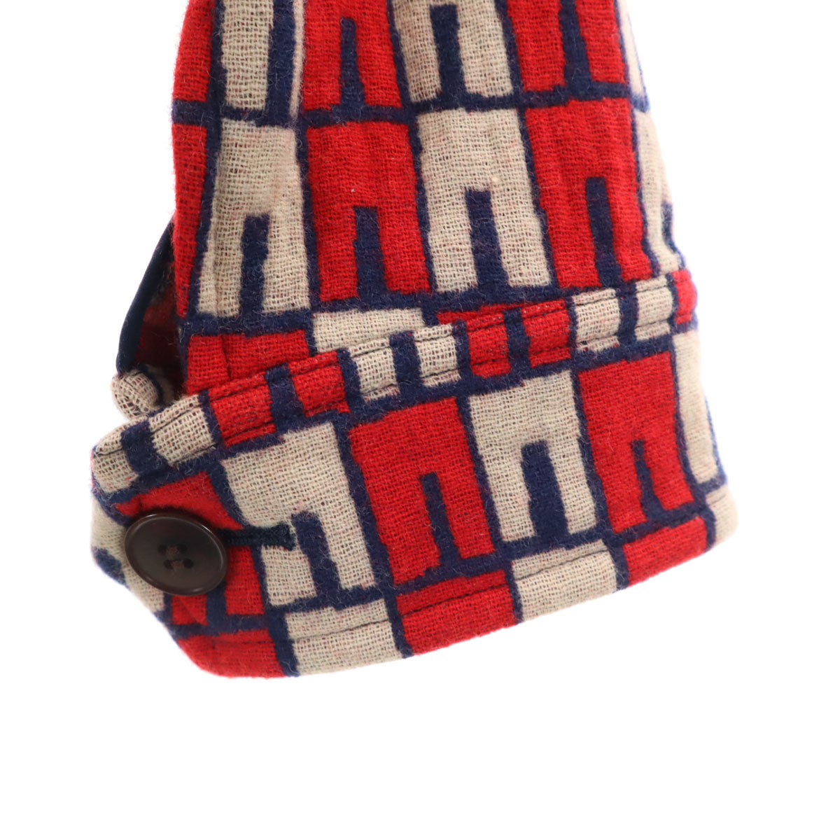 Y's Japan-Made All-Over Pattern Jacket Red