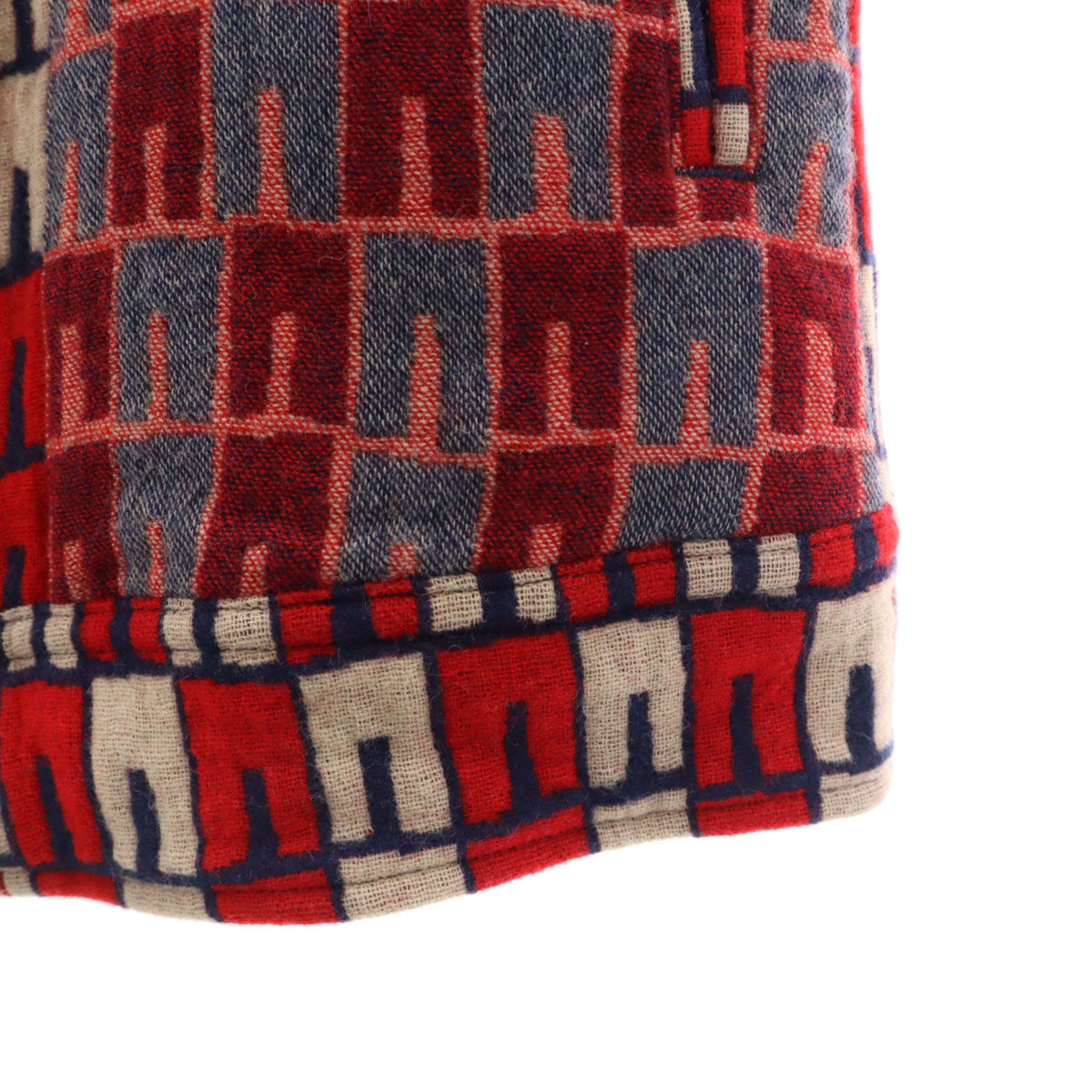 Y's Japan-Made All-Over Pattern Jacket Red