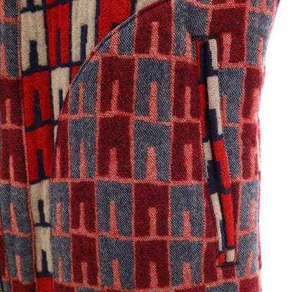 Y's Japan-Made All-Over Pattern Jacket Red