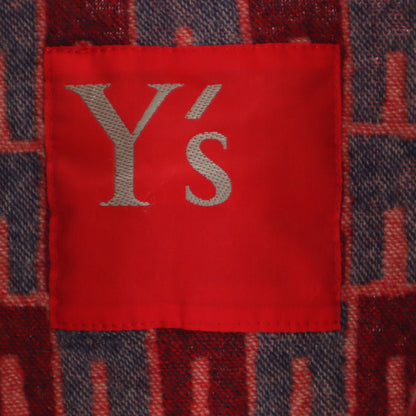 Y's Japan-Made All-Over Pattern Jacket Red